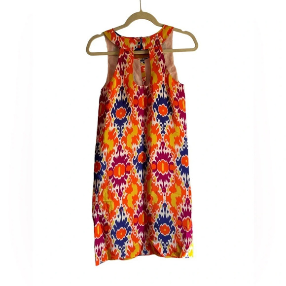 FLOREAT ANTHROPOLOGIE COLORFUL SILK DRESS - Picture 2 of 6